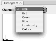 Photoshop lets you choose how and what to display