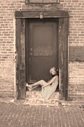 Female model photo shoot of MISSJULY in Old Market Omaha