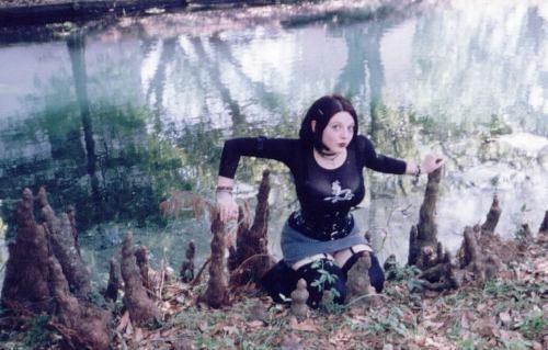 Female model photo shoot of Medusa Morales in bayou louisiana