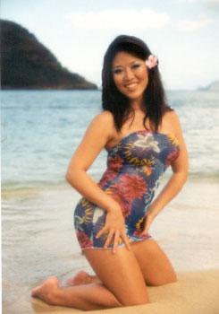 Female model photo shoot of Salina Law in Honolulu, Hawaii