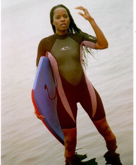 Female model photo shoot of Kre Hart in VENICE BEACH