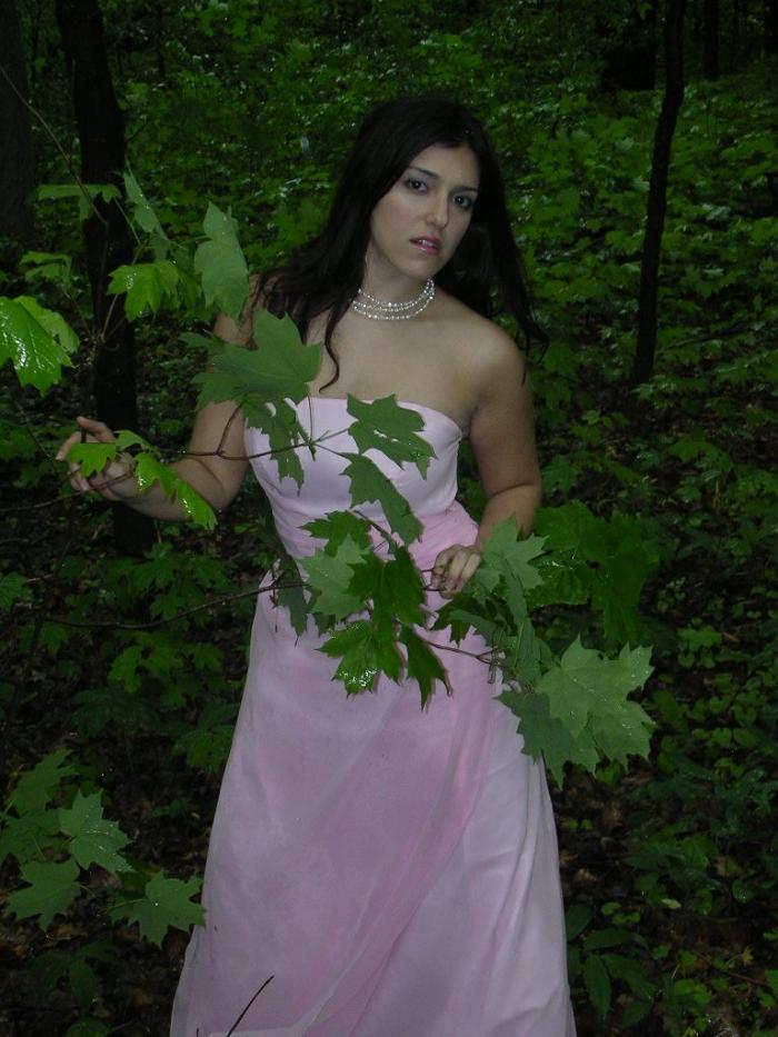 Female model photo shoot of Blair Marisa in Pilcher Park in New Lenox