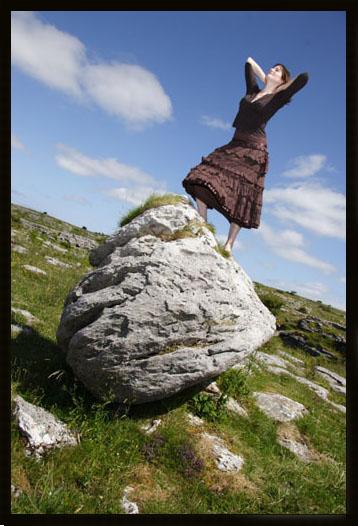 Female model photo shoot of emphotography in Burren Ireland