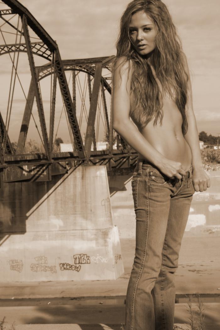 Female model photo shoot of Tiffany Morgan by Ezra Spurrier in California