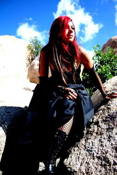 Female model photo shoot of Ladi V in Texas Canyon, AZ