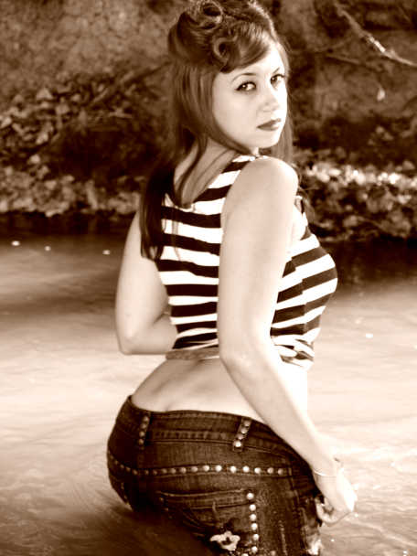 Female model photo shoot of Ladi V by TheOneEyedShooter in San Pedro