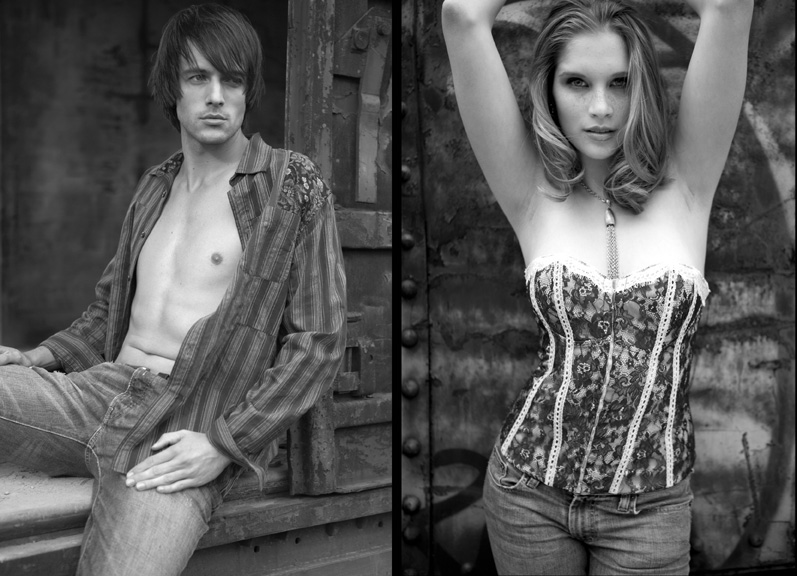 Male and Female model photo shoot of Robert Luk and Gloria in Dillwyn,VA, makeup by Karen Wyss