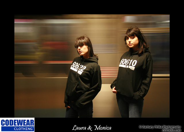 Male and Female model photo shoot of Zack Pelka, Monika Ana and laura eliza in Chicago Red Line stop - Chicago, IL, makeup by Makeup By Elizabeth