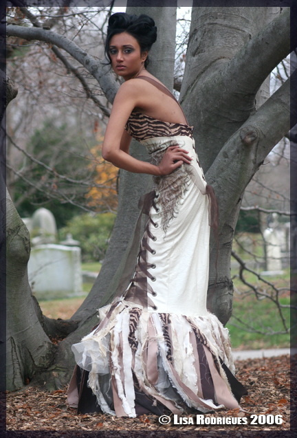 Female model photo shoot of Lisa Rodrigues and TopModell in Mount Auburn Cemetary