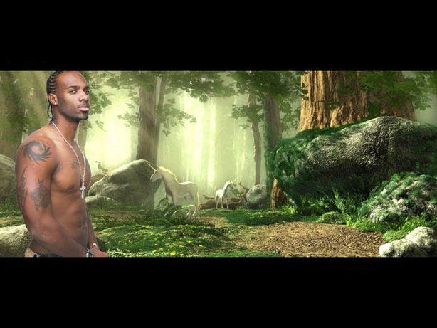Male model photo shoot of Teflon Vest in the forest