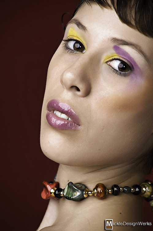 Female model photo shoot of Audra Isadora by Mickle Design Werks, makeup by Rhonda M