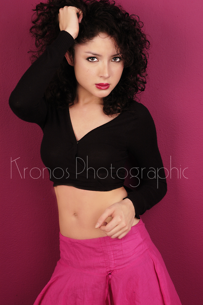 Female model photo shoot of Mayra Pena by Kronos Photographic in Studio