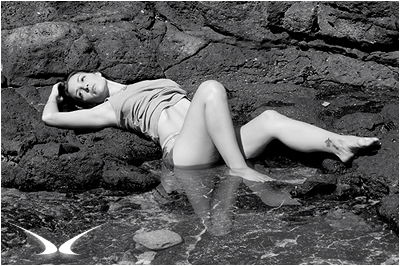Female model photo shoot of AdriaLeigh in BabyMaks...TidePools