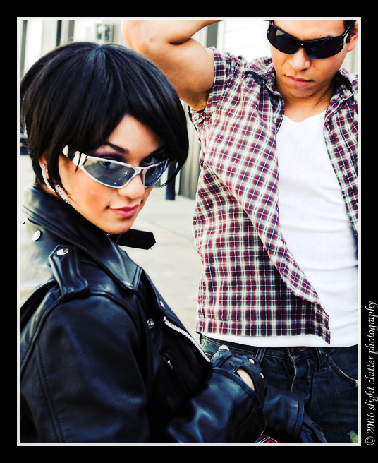 Female and Male model photo shoot of Ryo-sama and Another Model by Slight Clutter in TheBinderStudio - Houston/Stafford, TX