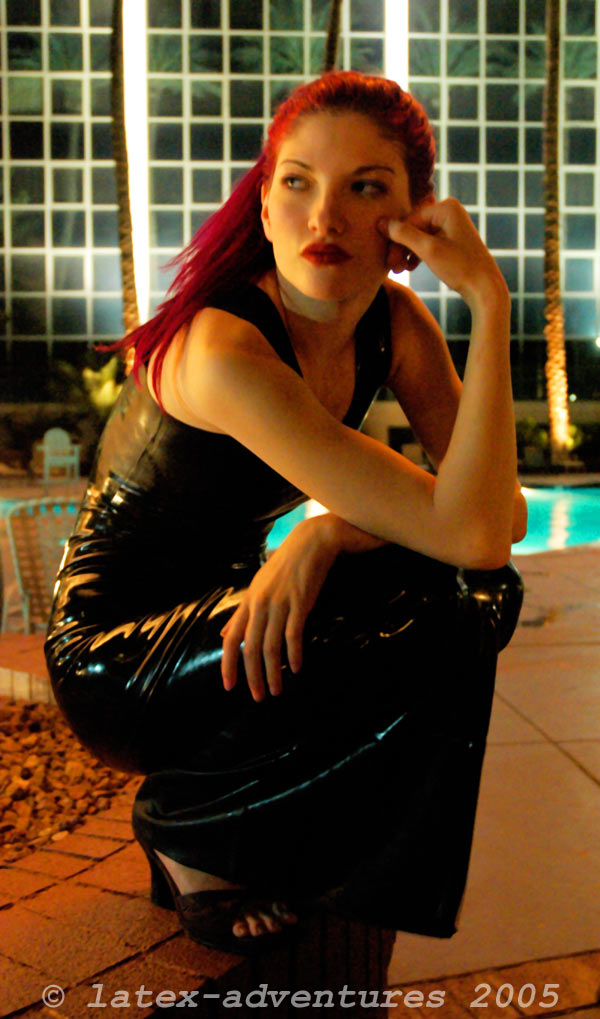Male and Female model photo shoot of latex-fashions and Christina Marie in las vegas