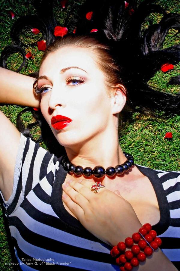 Female model photo shoot of Chelsea Lauren in Rose Garden, Portland