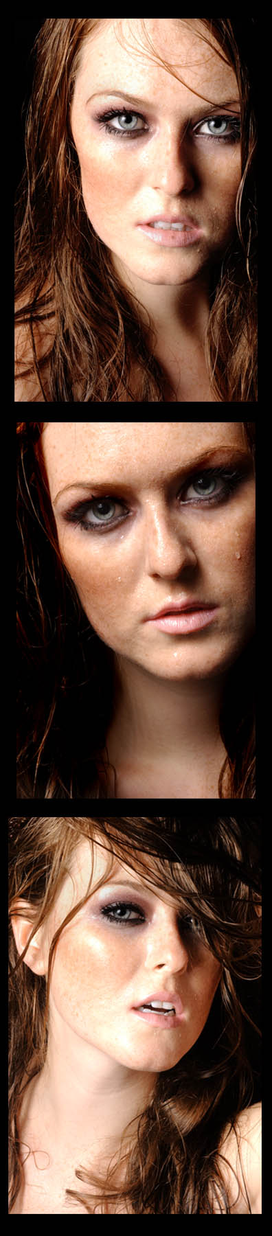 Female model photo shoot of Lara Photographie in studio, makeup by beau monde