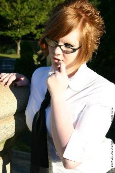 Female model photo shoot of Jacki Spencer in Graveyard