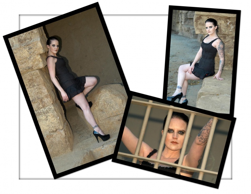 Female model photo shoot of GothKitten by A Moment in Time_ in Old LA Zoo, makeup by Allison Michelle