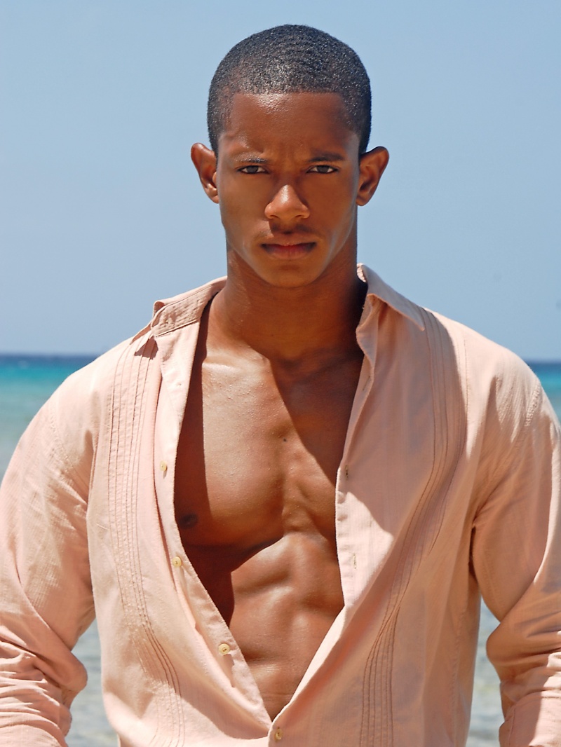 Male model photo shoot of Ramon Dodson by Michelle Wilson in Kings Beach, St. Peter