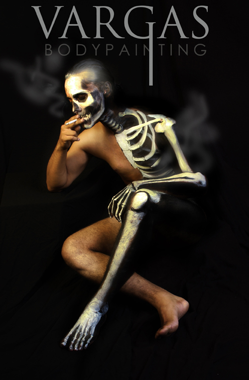 Male model photo shoot of BODYPAINTER, body painted by VARGAStheBodypainter