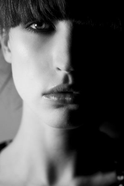 Female model photo shoot of Kojii Helnwein by ______atomic element in Los Angeles