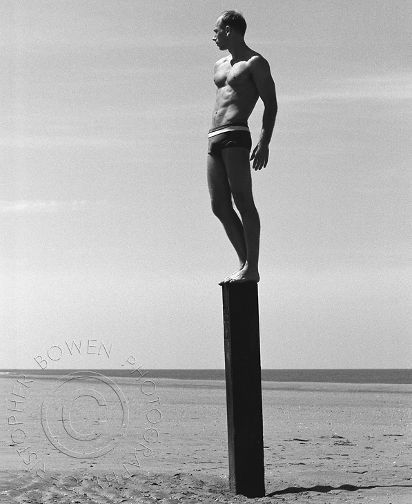 Male model photo shoot of Christopher Bowen in Zandfoort am zee, The Netherlands