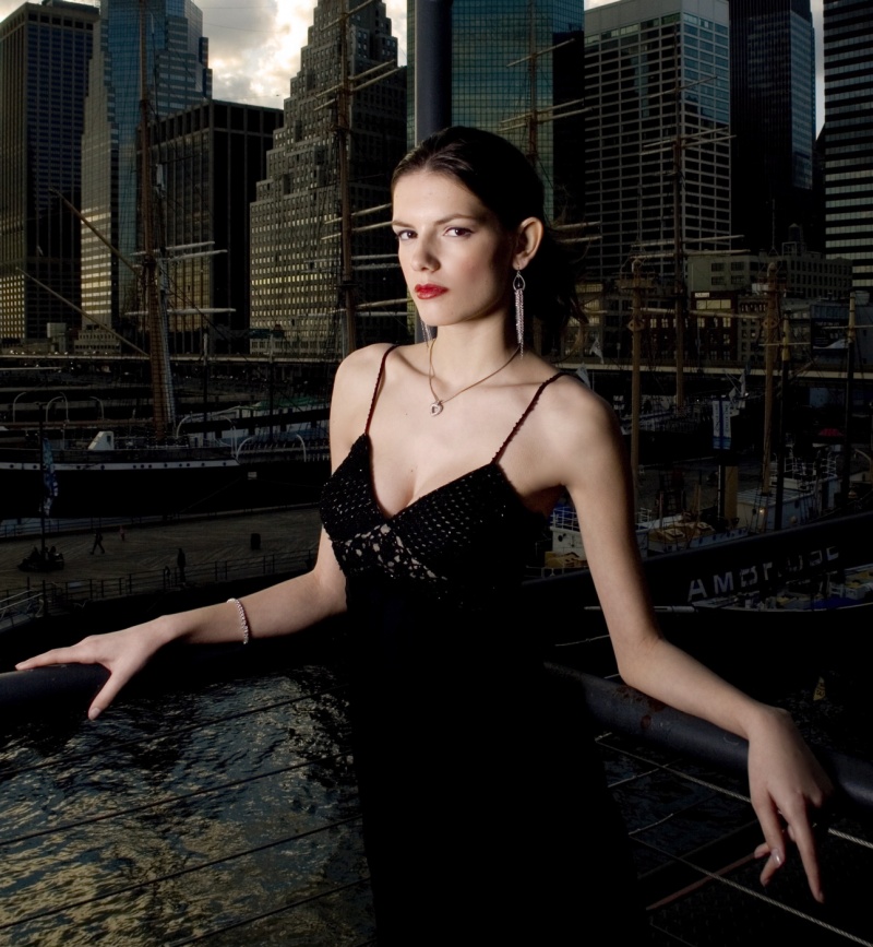 Female model photo shoot of Alaine by Anthony Schiavo in South Street Seaport