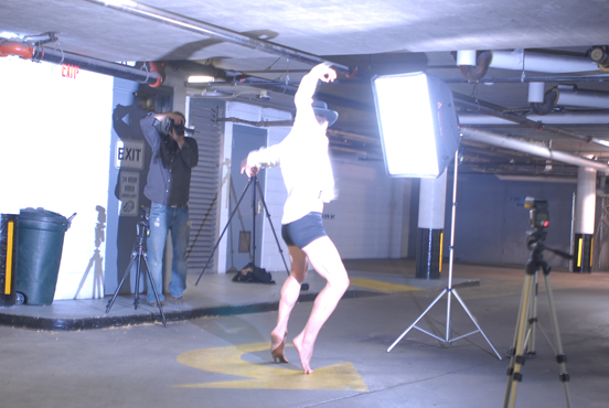 Male model photo shoot of Brad Shorb Photography in Flagstaff Parking Garage