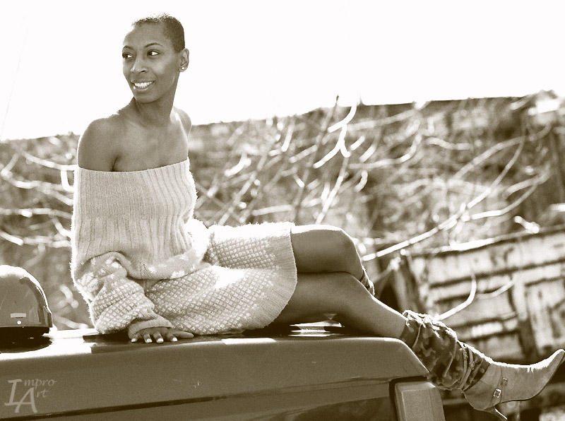 Female model photo shoot of niya ebony
