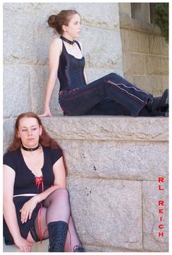 Female model photo shoot of Amethyst Rose and Nyx Valentine by RL Reich in Riverside, CA