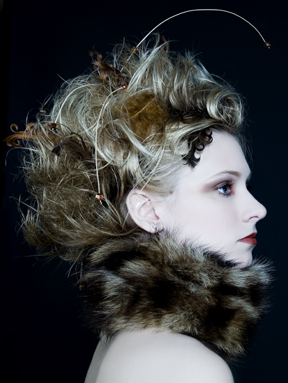 Female model photo shoot of Shear Design by Bethany Antikajian