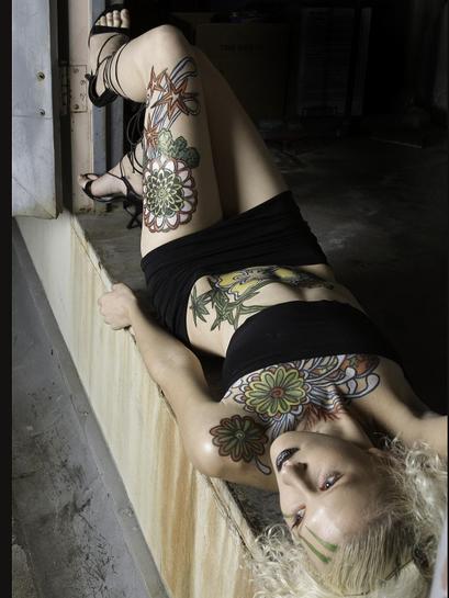 Female model photo shoot of Aimee Chenal