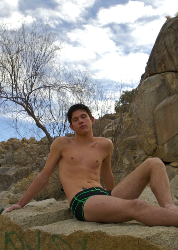 Male model photo shoot of Allen in Joshua Tree National Park, CA