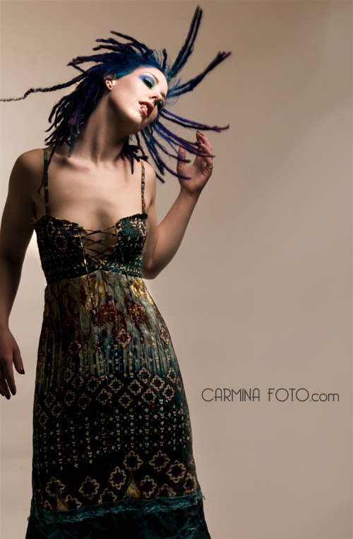 Female model photo shoot of knottynexus by CarlaFedje-X, makeup by Blix
