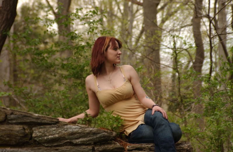 Male and Female model photo shoot of BBemp Photography and Liz Finnegan in Swarthmore woods