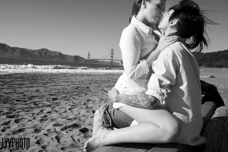 Male and Female model photo shoot of xSEANxLONGx  and Michelle LaCroix by Linneth De La Rocha in SAN FRANCISCO, CA