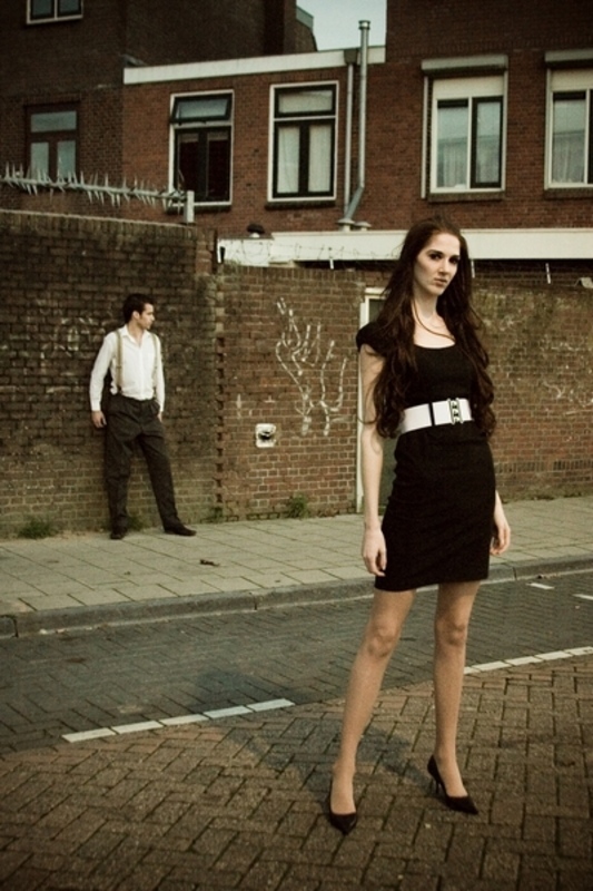 Female and Male model photo shoot of Melanieee  and Rob- in Utrecht