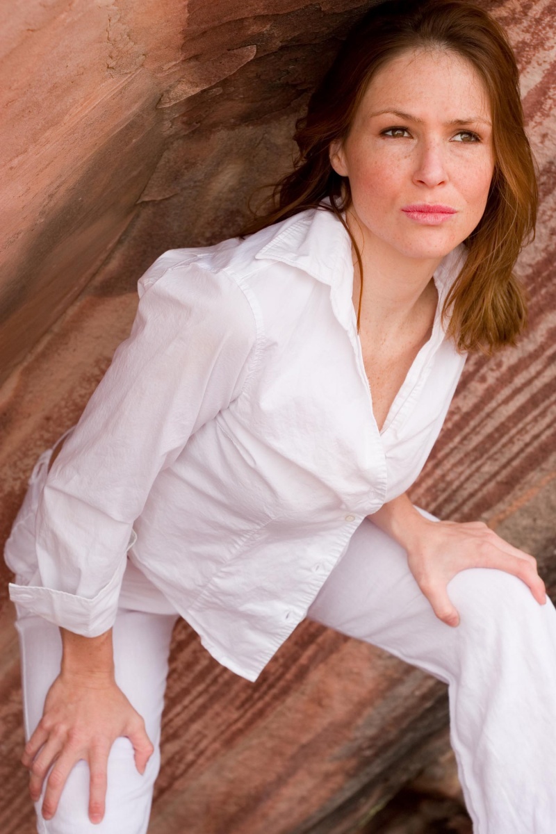Female model photo shoot of Julie Johnson in Red Rock