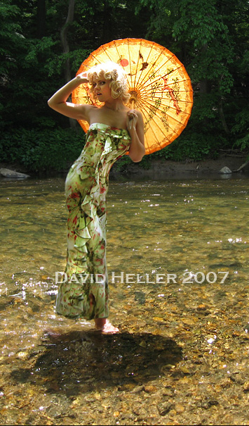 Male and Female model photo shoot of David Heller and Bebe Reds
