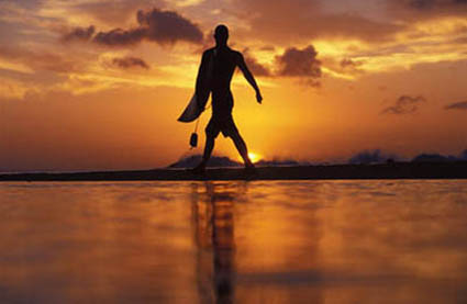 Male model photo shoot of Richard Phitzwell in Ala Moana Sunset