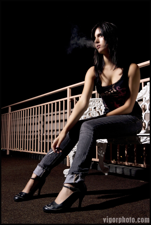 Female model photo shoot of julia shadae by Nick Pinto