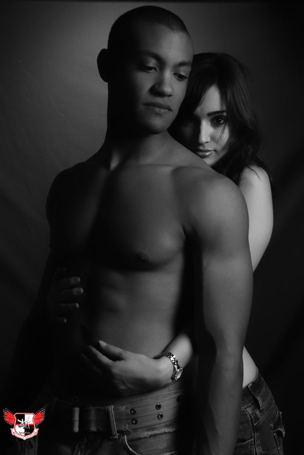 Female and Male model photo shoot of Kelly Coffman and David Bates II by RJ Alvarade in RJ's Studio