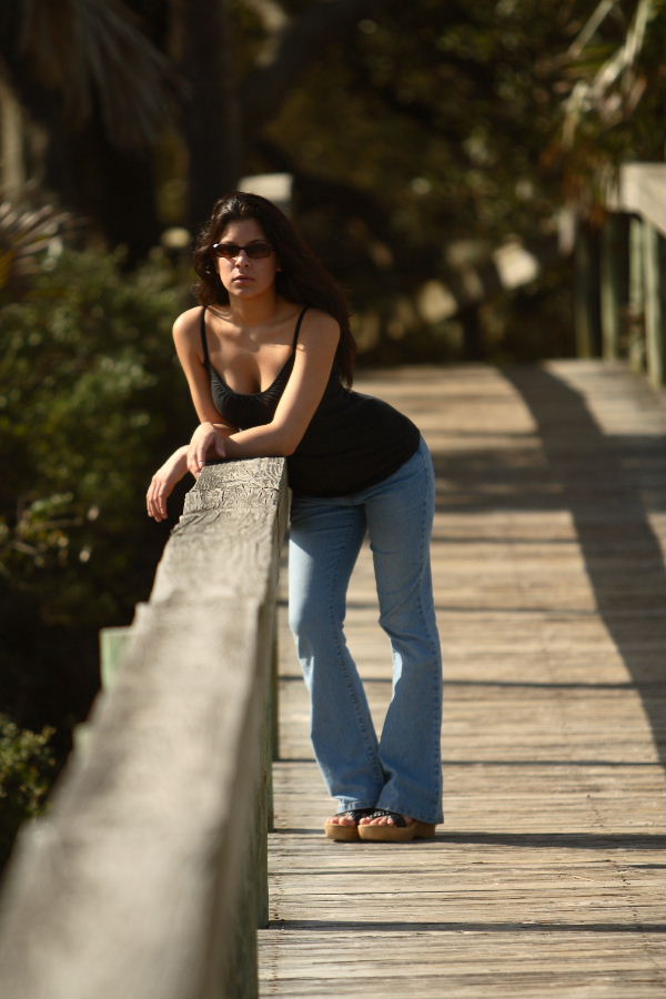 Female model photo shoot of magana in hanna park