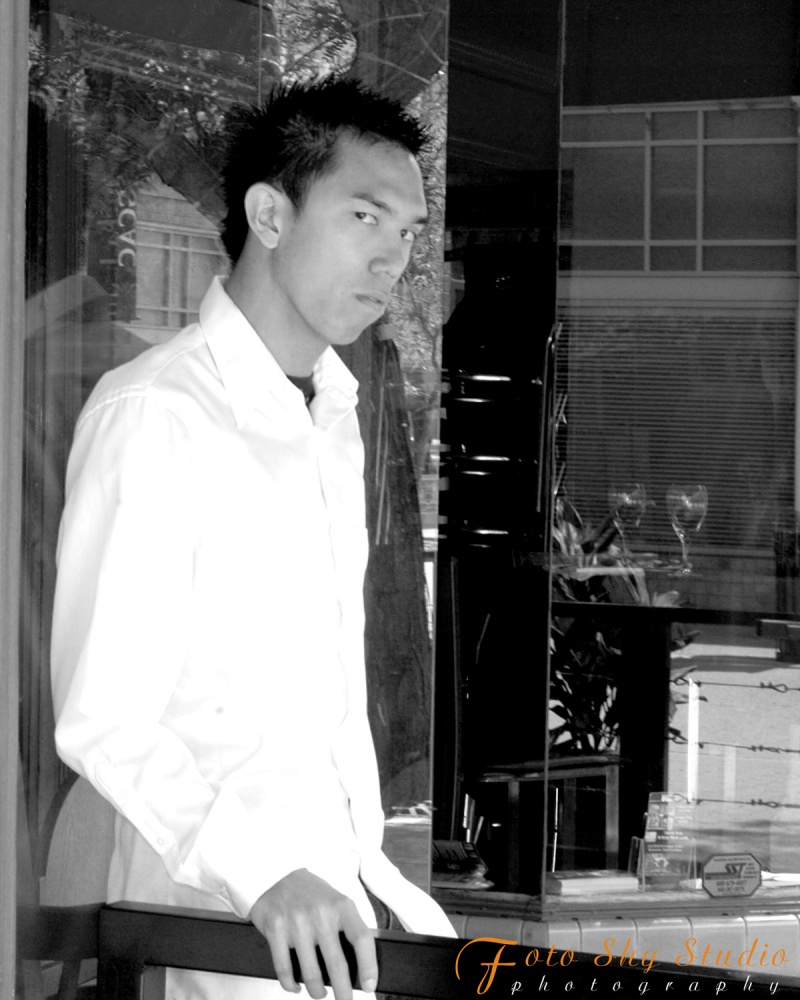 Male model photo shoot of Horacio Guerrero and Sonny Tong in Downtown Santa Ana, CA