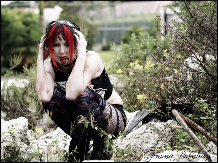 Female model photo shoot of Kitti Monster by PinkieAtCasualtySuede in Constuction Site
