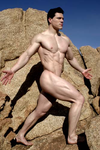 Male model photo shoot of Dwain Leland in Ocotillo Desert, So Cal
