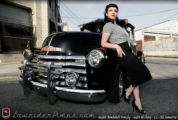 Male and Female model photo shoot of Jaymz Eberly and bombshell frenchy in Downtown Los Angeles, makeup by Diana Rangel