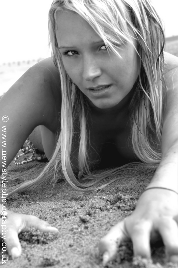 Female model photo shoot of tabitha gilpin in hornsea beach
