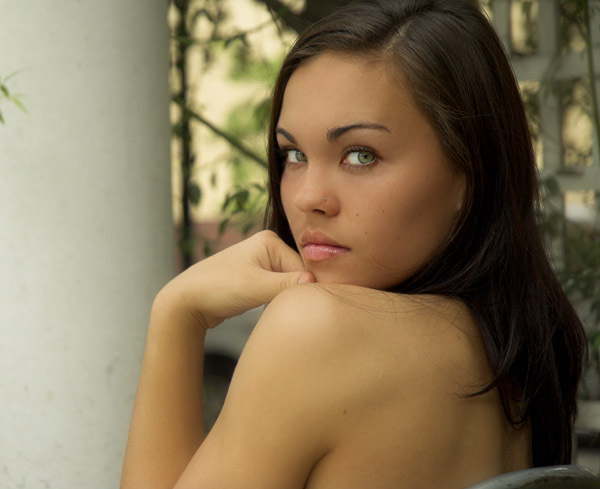 Female model photo shoot of Svetlana Polishuk in Downtown Mobile Alabama